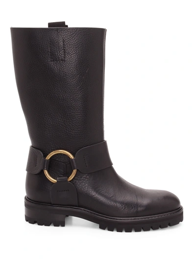 Shop Pedro Garcia Sol Leather Boots In Black