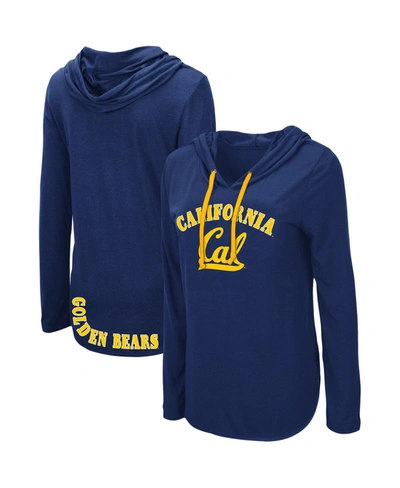 Colosseum Women's Navy Cal Bears My Lover Hoodie Long Sleeve T-shirt In Navy