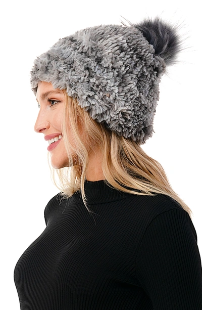 Shop Marcus Adler Faux Fur Ombre Hat In Grey