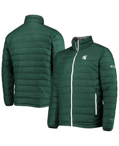 Columbia Men's Green Michigan State Spartans Powder Lite Omni-heat Reflective Full-zip Jacket In Green