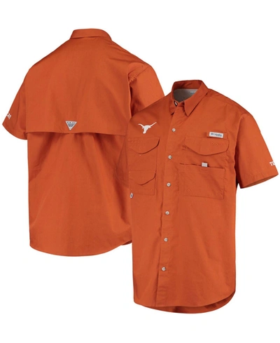 Shop Columbia Men's Texas Orange Texas Longhorns Bonehead Button-up Shirt