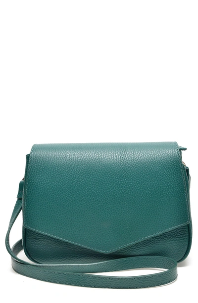 Shop Isabella Rhea Flap Leather Crossbody Bag In Verde