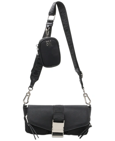 Shop Steve Madden Women's Bmove Crossbody Bag And Removable Pouch In Black