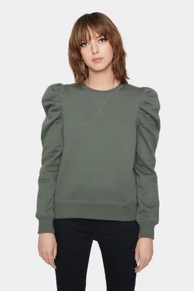 Shop Rebecca Minkoff Janine Sweatshirt In Olive Green
