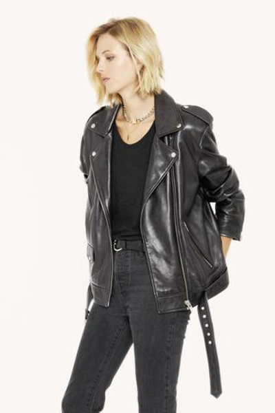 Shop Rebecca Minkoff Tabitha Moto Jacket In Black