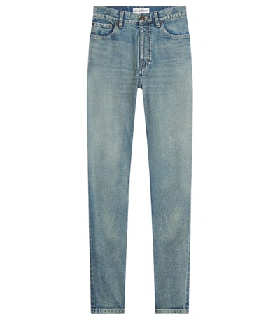 Shop Balenciaga Classic Skinny Jeans In Washed Light Blue