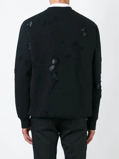 Shop Givenchy Distressed Effect Sweatshirt