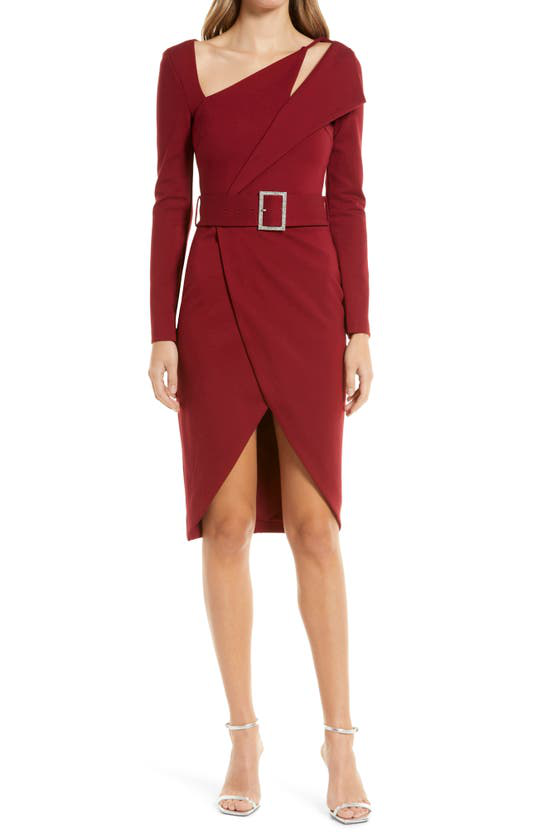 lavish alice burgundy dress