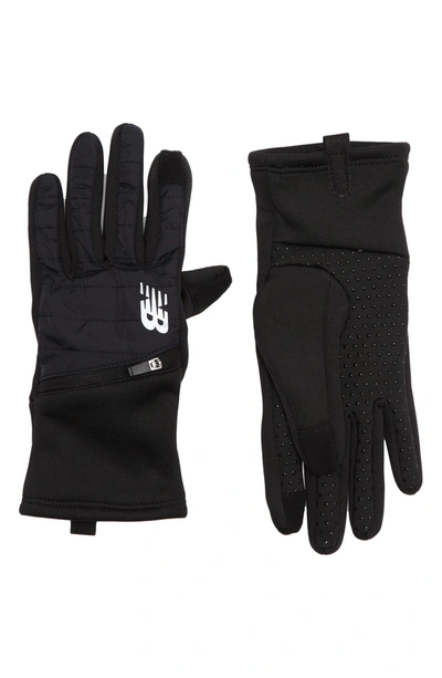 Shop New Balance Hybrid Gloves In Black