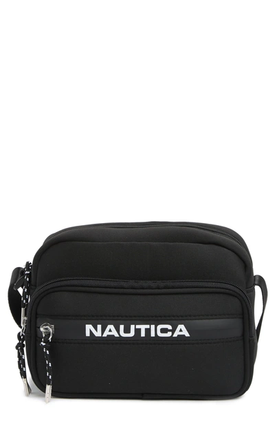 Shop Nautica Splash It Out Jersey Crossbody Bag In Black