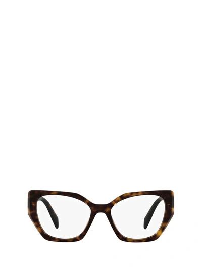 Shop Prada Pr 18wv Tortoise Glasses