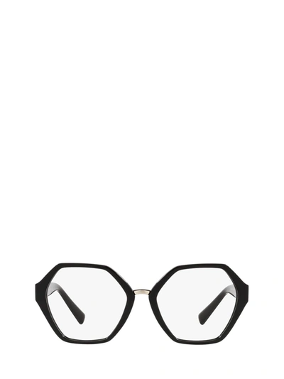 Shop Valentino Va3062 Black Glasses