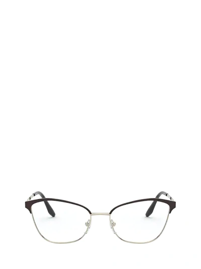 Shop Prada Pr 62xv Black / Light Gold Glasses