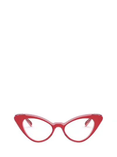 Shop Vogue Eyewear Vogue Vo5317 Top Red / Pink Transparent Glasses