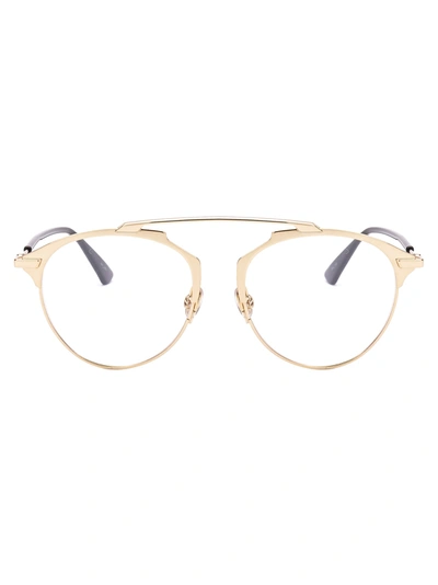 Shop Dior Sorealo Glasses In J5g Gold