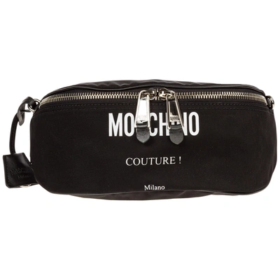 Shop Moschino M Bum Bag In Black