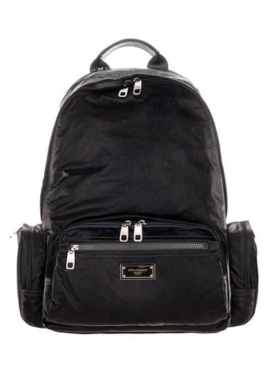 Shop Dolce & Gabbana Nero Sicilia Dna Nylon Backpack In Black