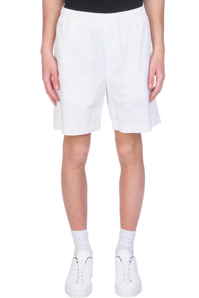 Shop Mauro Grifoni Shorts In White Cotton In Bianco