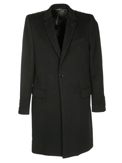 Shop Dolce & Gabbana Black Wool-cashmere Blend Coat