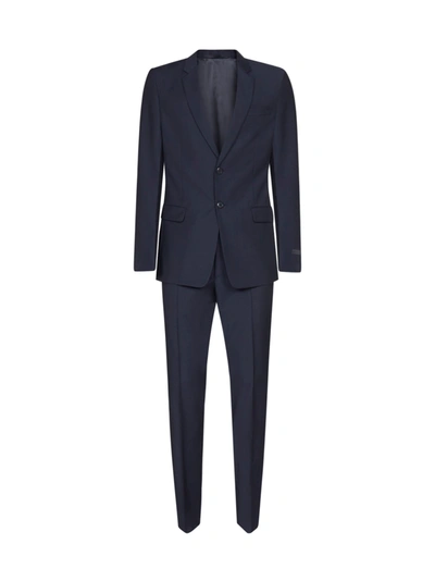 Shop Prada Suit In Bleu