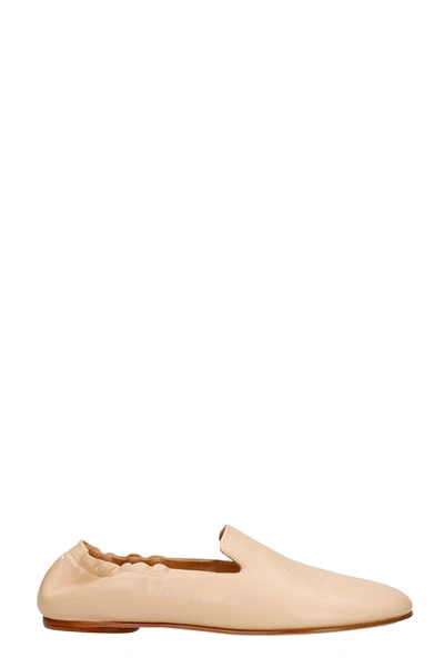 Shop Maison Margiela Loafers In Powder Leather In Neutrals