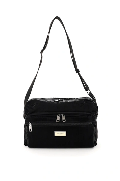 Shop Dolce & Gabbana Nylon Samboil Bag In Nero