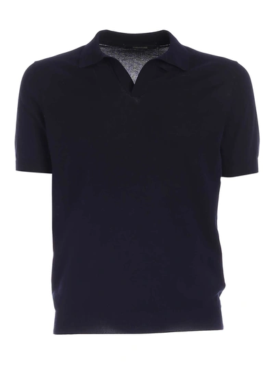 Shop Tagliatore Polo T-shirt In Blu