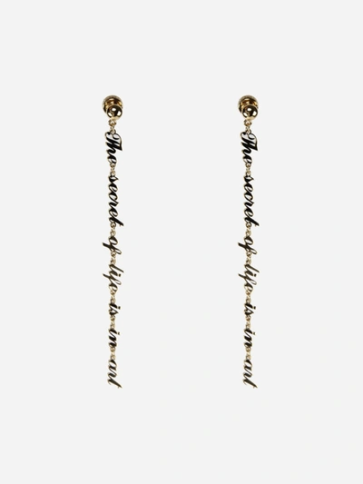 Shop Jw Anderson Brass Pendant Earrings In 120 Gold
