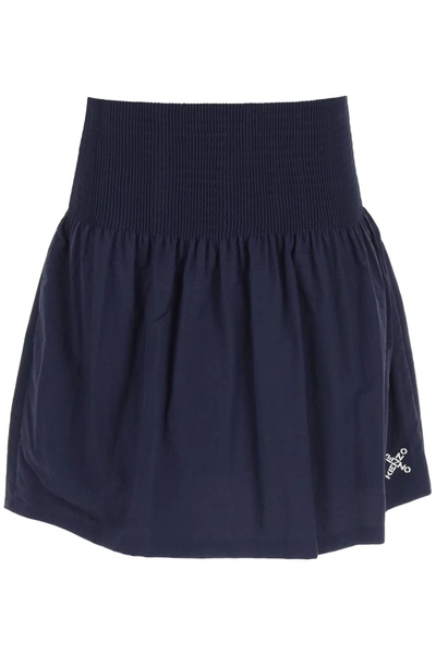 Shop Kenzo Sport Little X Mini Skirt In Blu