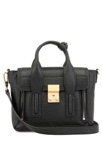 Shop 3.1 Phillip Lim / フィリップ リム Pebbled Leather Bag In Blk