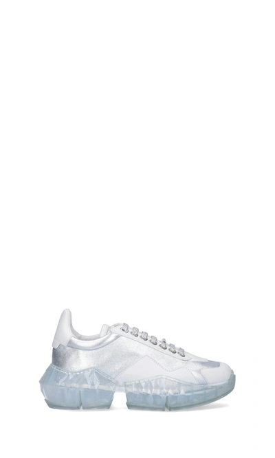 Shop Jimmy Choo Sneakers In Silver