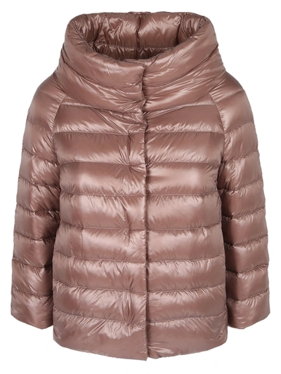 HERNO PINK NYLON PADDED JACKET 