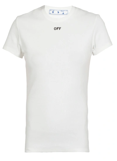 Shop Off-white Logo T-shirt In White No Color