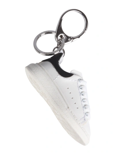Shop Alexander Mcqueen Oversize Sneaker Keyring In Bianco