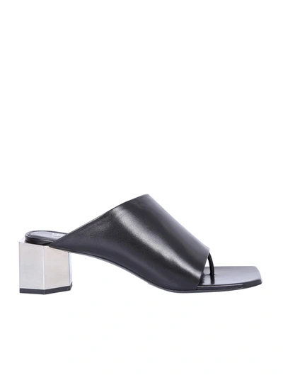 Shop Off-white Black Sandals In Nero