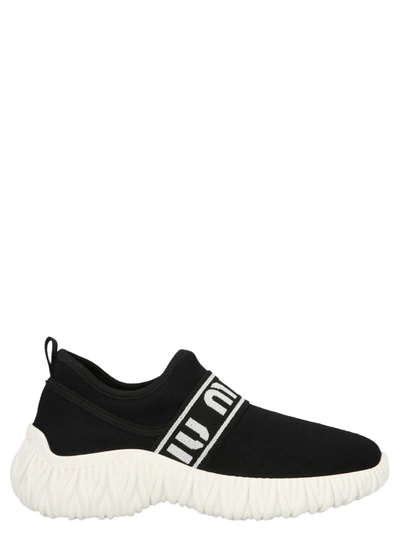 Shop Miu Miu Shoes In Black & White