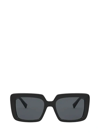 Shop Versace Ve4384b Black Sunglasses
