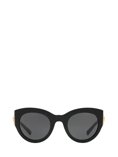Shop Versace Ve4353 Black Sunglasses