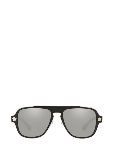 Shop Versace Ve2199 Matte Black Sunglasses