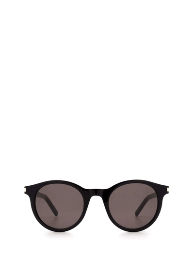 Shop Saint Laurent Sl 342 Black Sunglasses