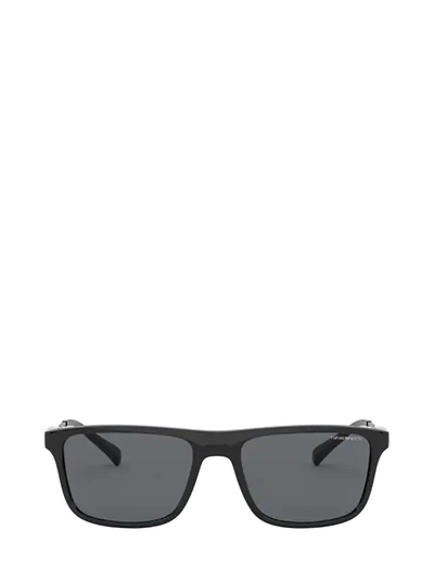Shop Emporio Armani Ea4151 Shiny Black Sunglasses