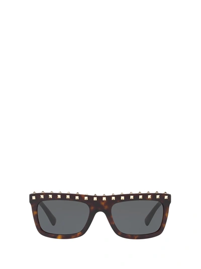 Shop Valentino Va4010 Havana Sunglasses