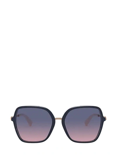Shop Valentino Va4077 Blue Sunglasses