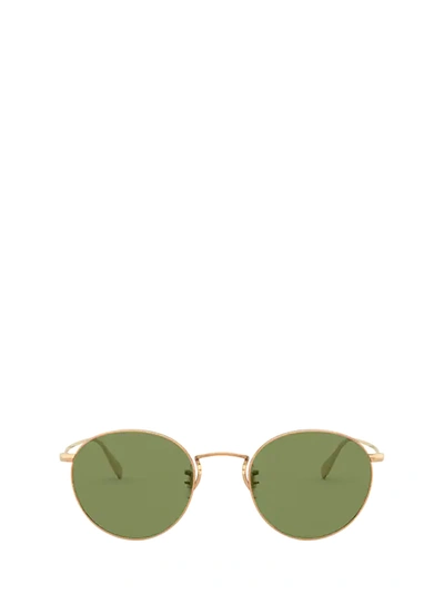 Shop Oliver Peoples Ov1186s Gold Sunglasses