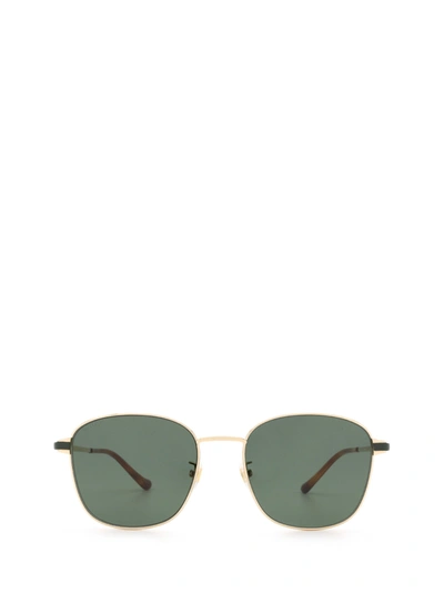 Shop Gucci Gg0575sk Gold Sunglasses