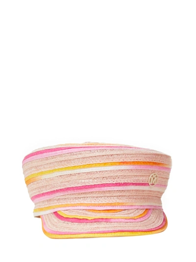 Shop Maison Michel Abby Cap  In Multicolor