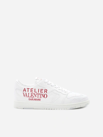 Shop Valentino Atelier Shoes 07 Sneakers In Leather