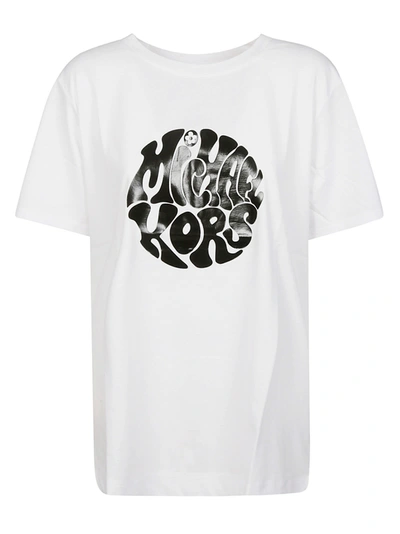 Shop Michael Michael Kors 60s Logo T-shirt In White
