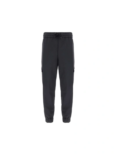 Shop Moncler Fragment Pants In Nero