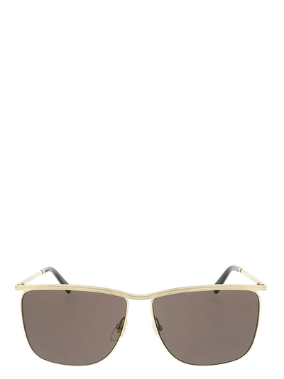 Shop Gucci Gg0821s Gold Sunglasses